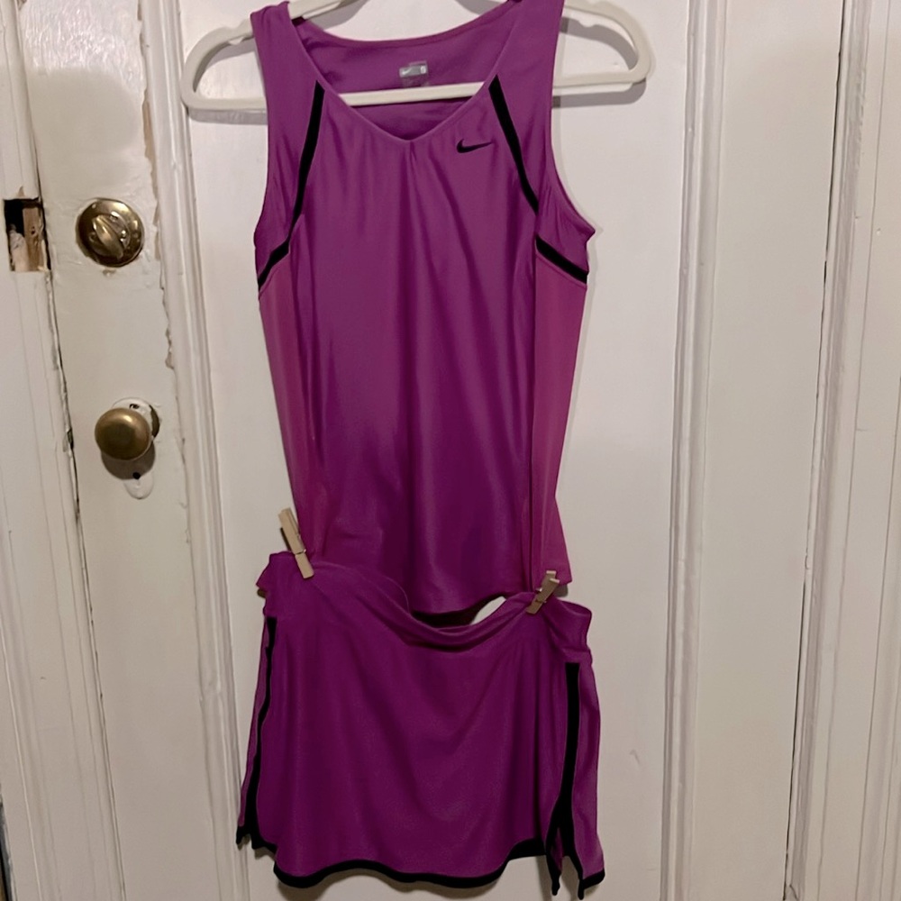 Y2K Nike Active tank top skort matching vintage tennis set sport outfit